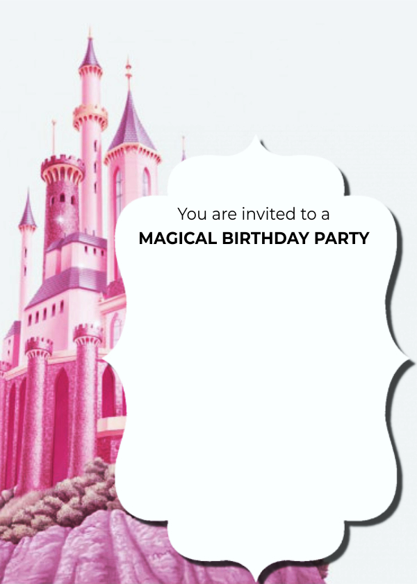 create disney land  theme templ822 e-invite for free