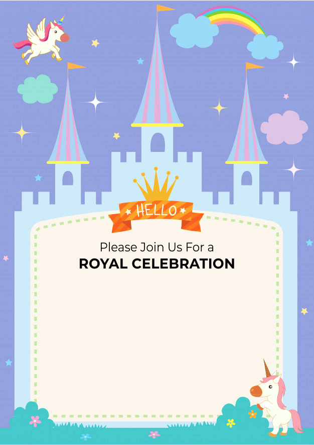 create disney land  theme templ823 e-invite for free