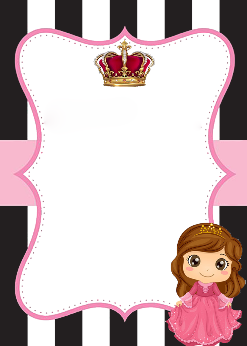 create princess theme templ490 e-invite for free