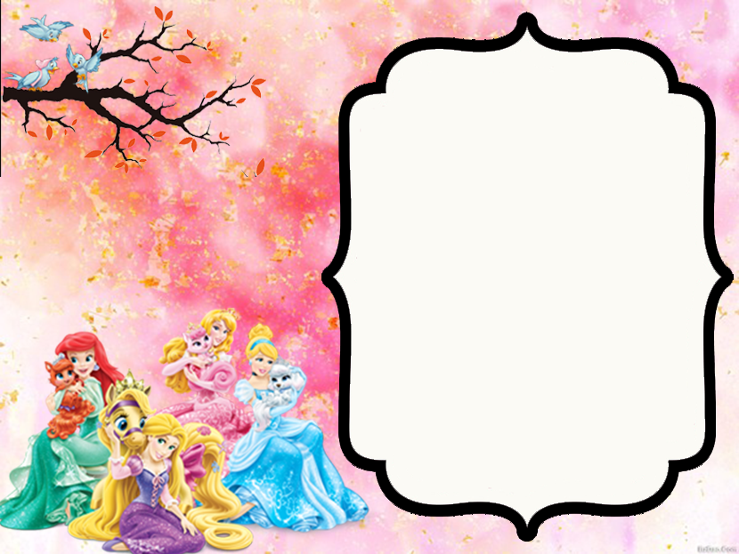 create princess theme templ496 e-invite for free