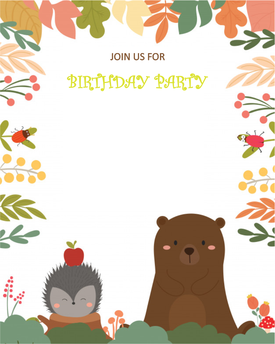 create boys birthday party templ735 e-invite for free