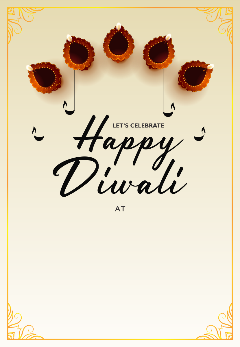 create diwali party templ685 e-invite for free