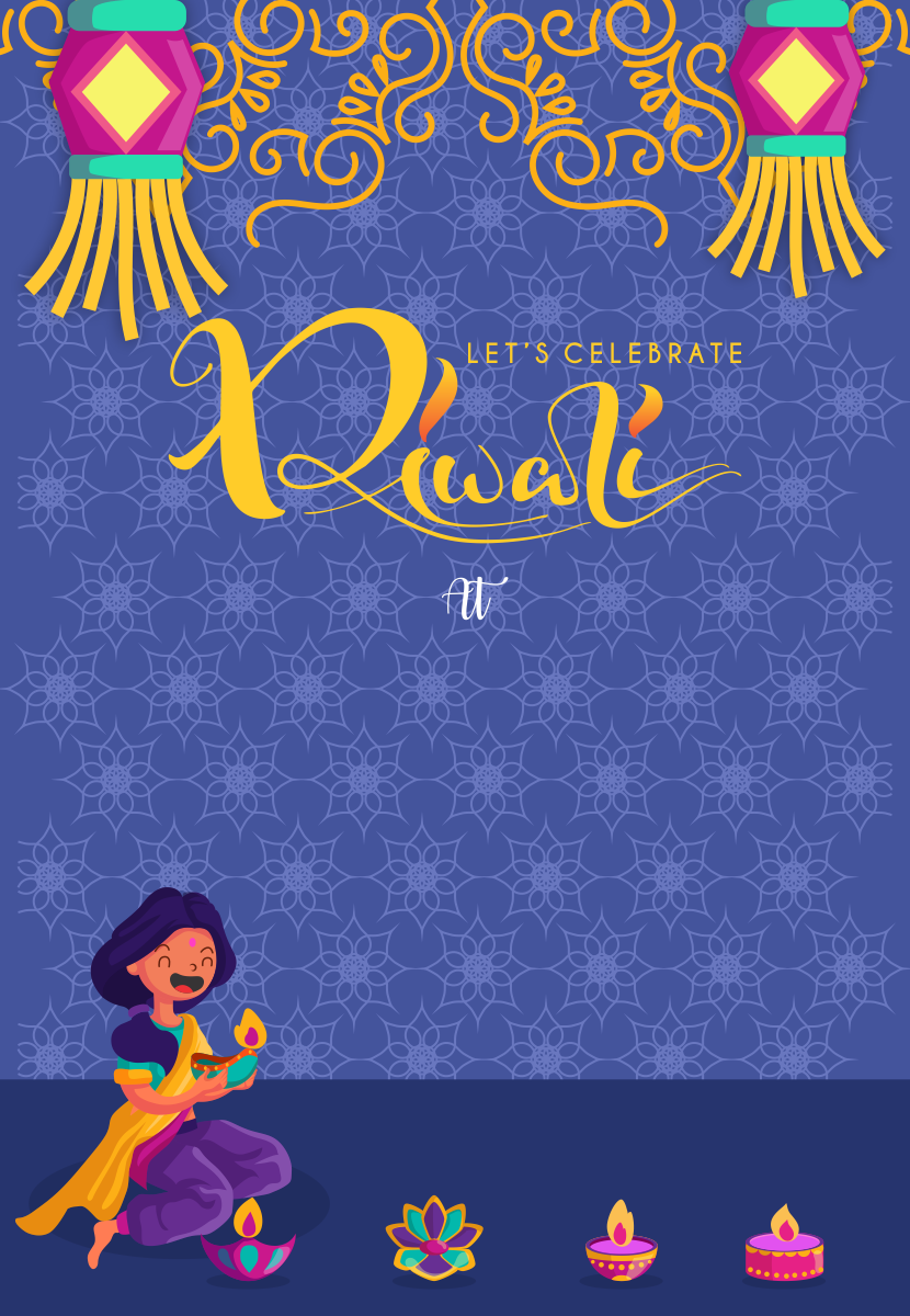 create diwali party templ687 e-invite for free