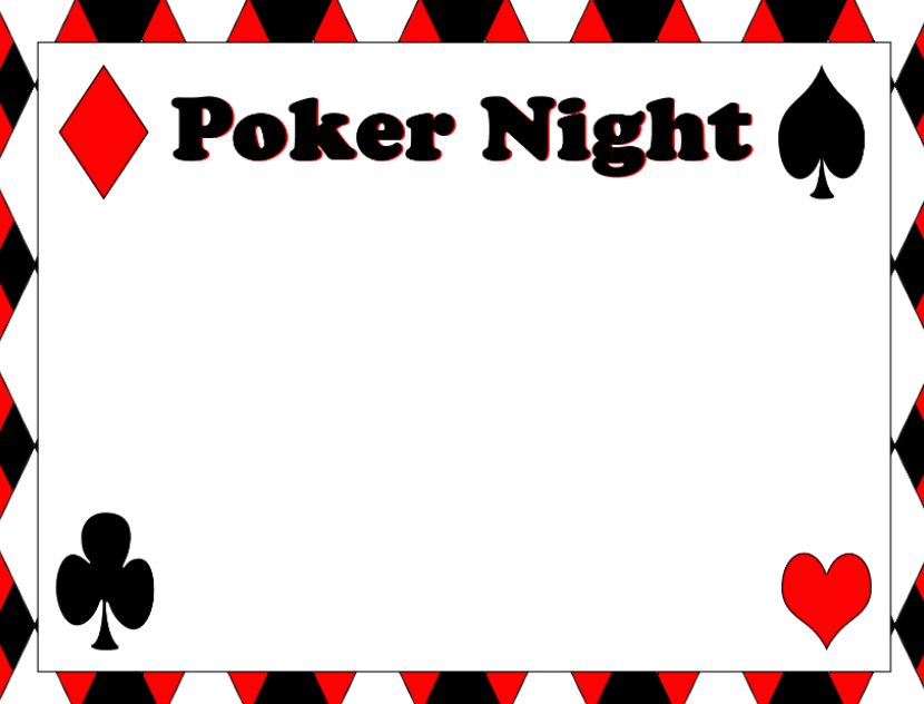 create poker theme templ262 e-invite for free