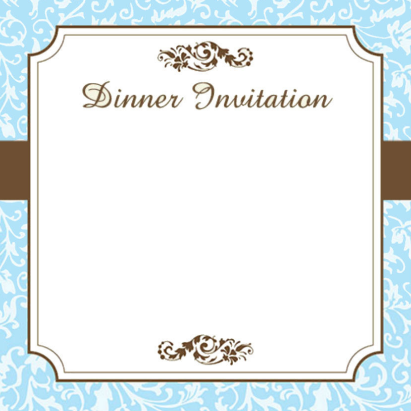 create dinner party templ272 e-invite for free