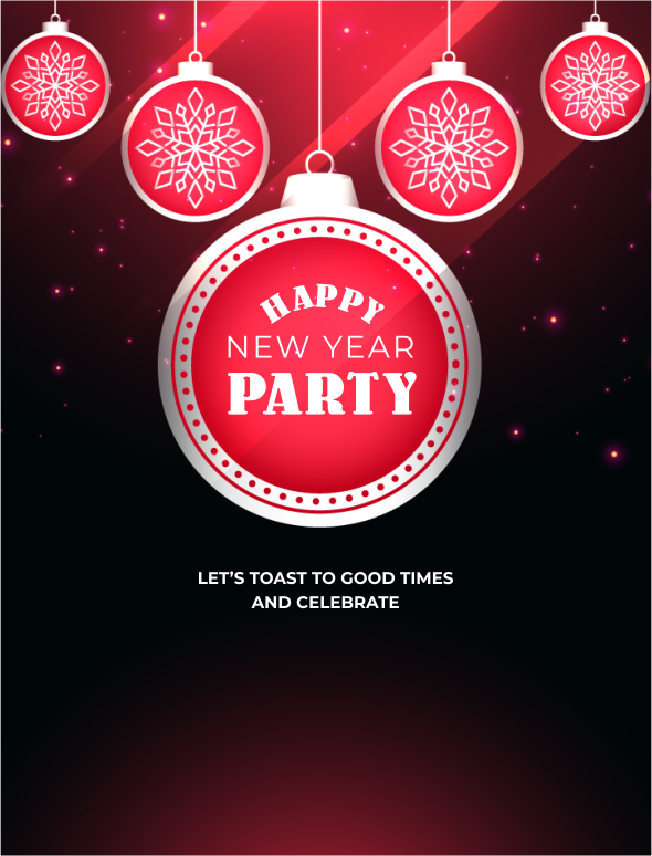 create new year's eve templ1019 e-invite for free