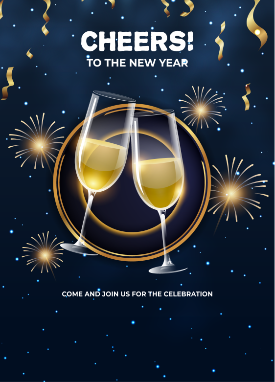 create new year's eve templ1020 e-invite for free