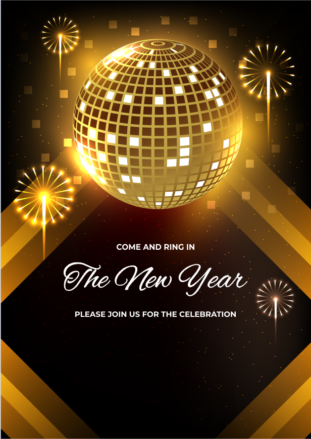 create new year's eve templ1021 e-invite for free