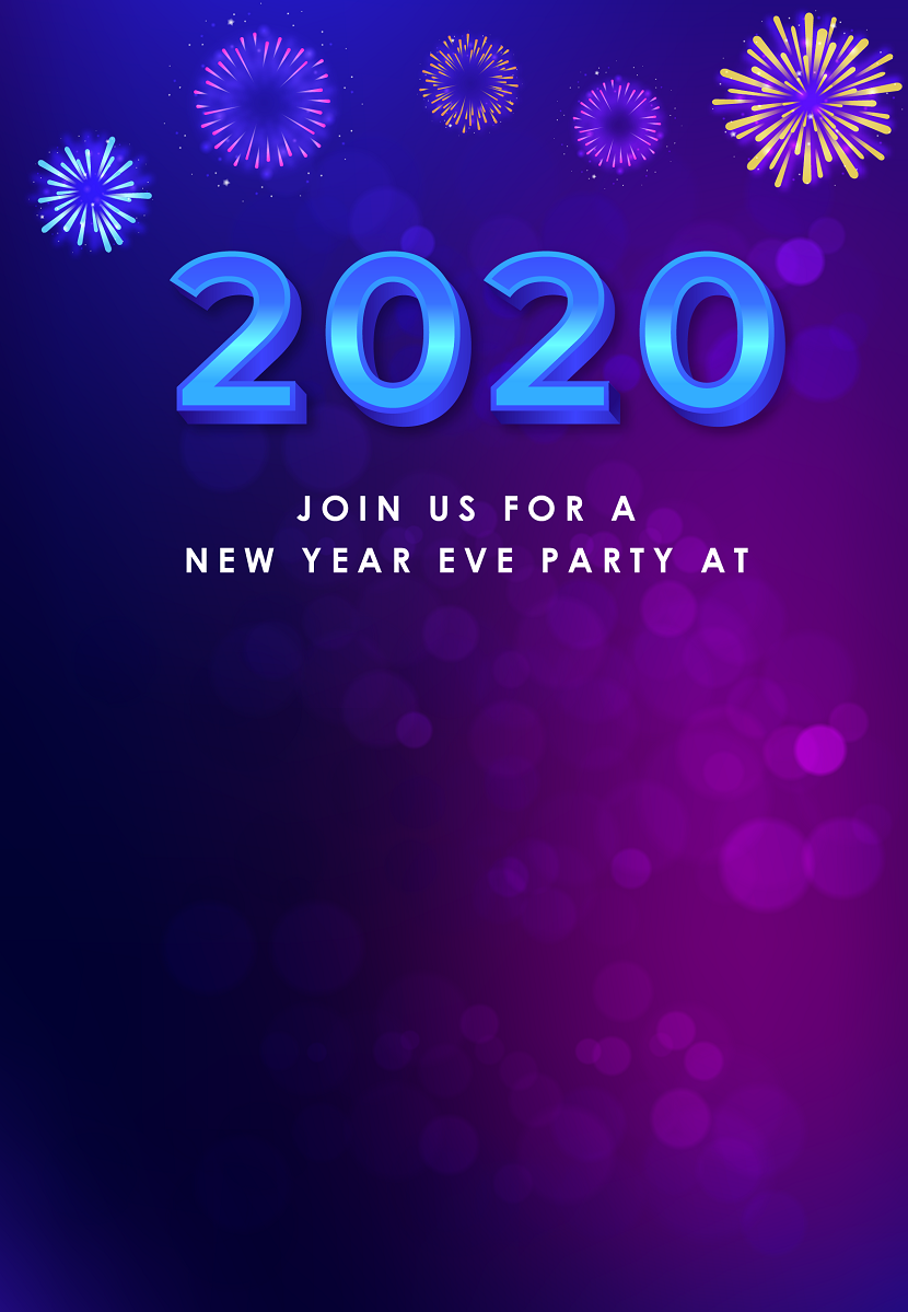 create new year's eve templ712 e-invite for free