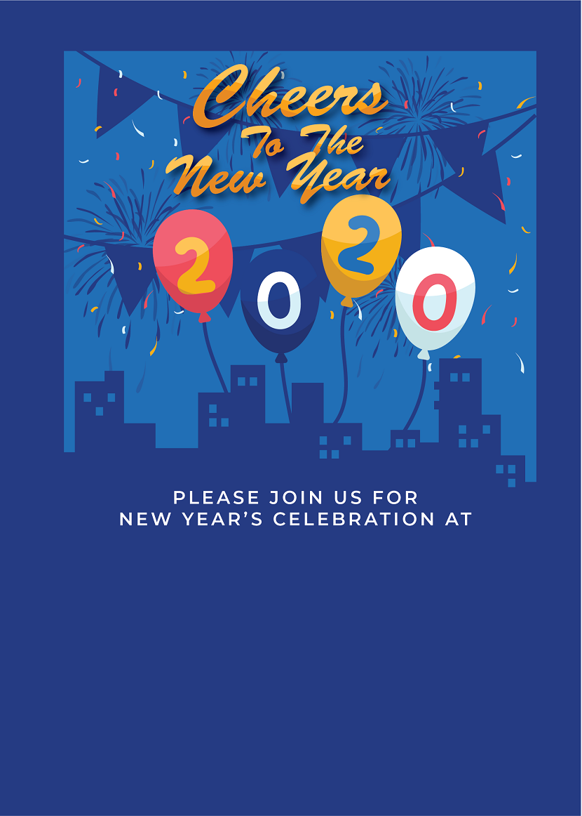 create new year's eve templ714 e-invite for free