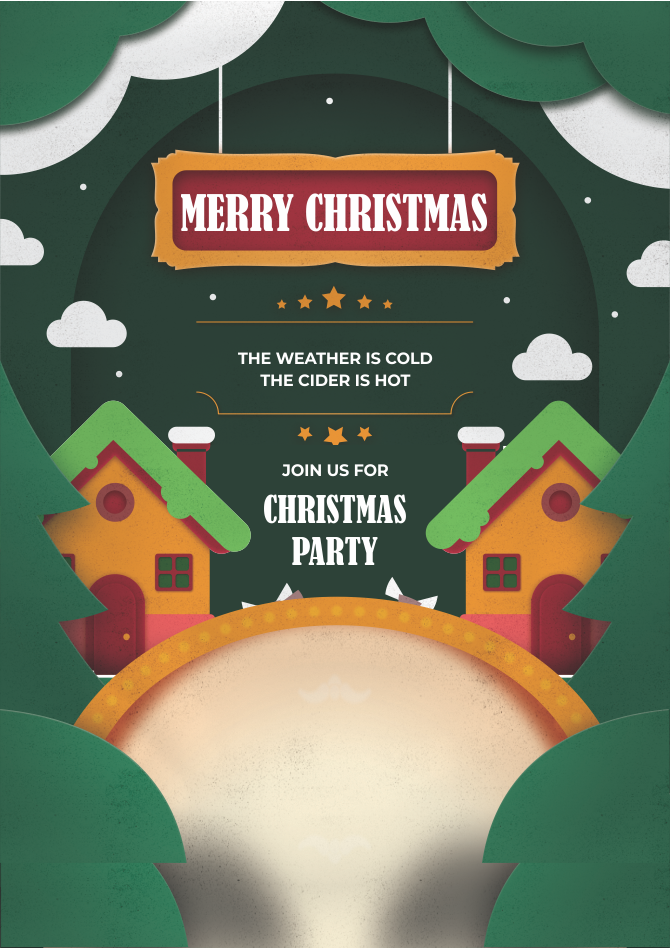 create christmas party templ1004 e-invite for free