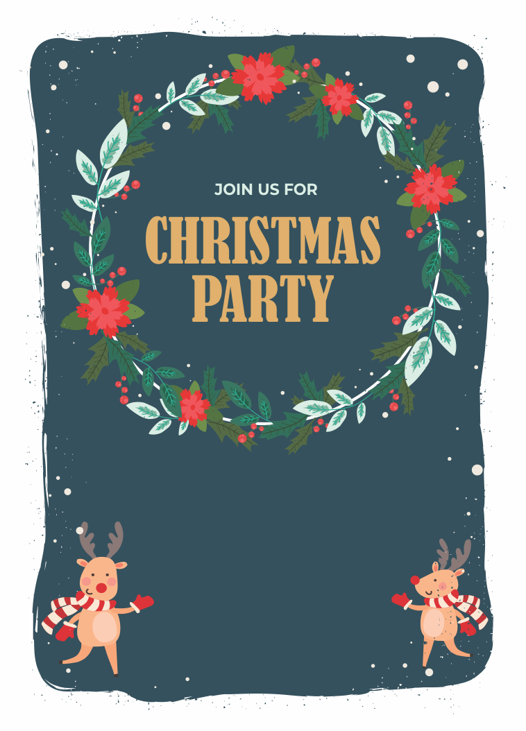 create christmas party templ1005 e-invite for free