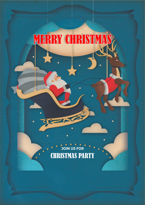 create christmas party templ1006 e-invite for free