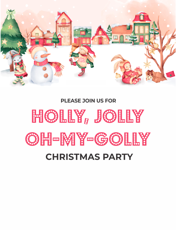 create christmas party templ1010 e-invite for free