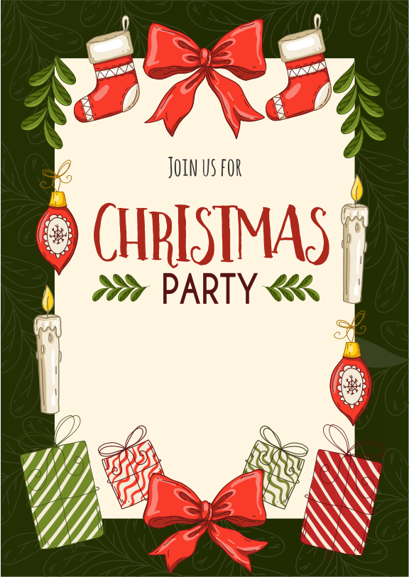 create christmas party templ1011 e-invite for free