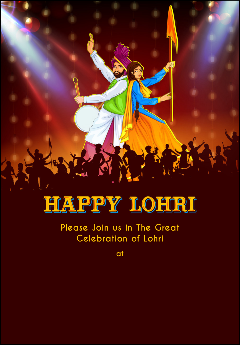 create lohri templ729 e-invite for free