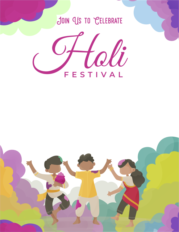 create holi milan templ753 e-invite for free