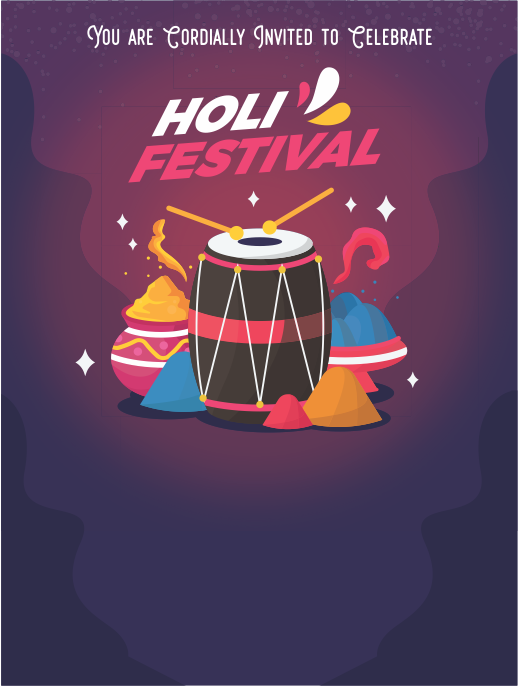 create holi milan templ754 e-invite for free