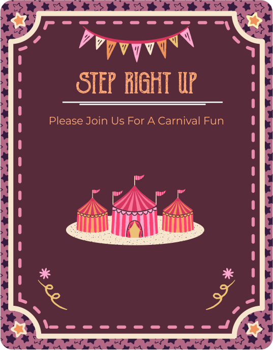 create carnival theme templ809 e-invite for free