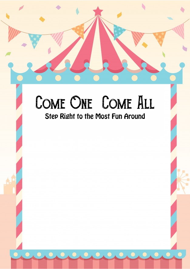 create carnival theme templ811 e-invite for free