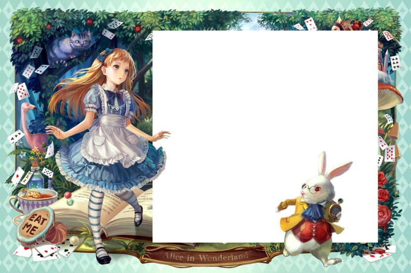 create wonderland theme templ549 e-invite for free