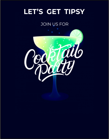 create cocktail party templ801 e-invite for free