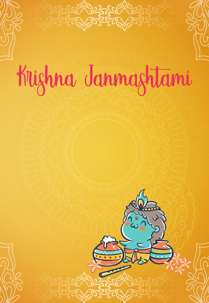 create krishna janmashtami templ666 e-invite for free