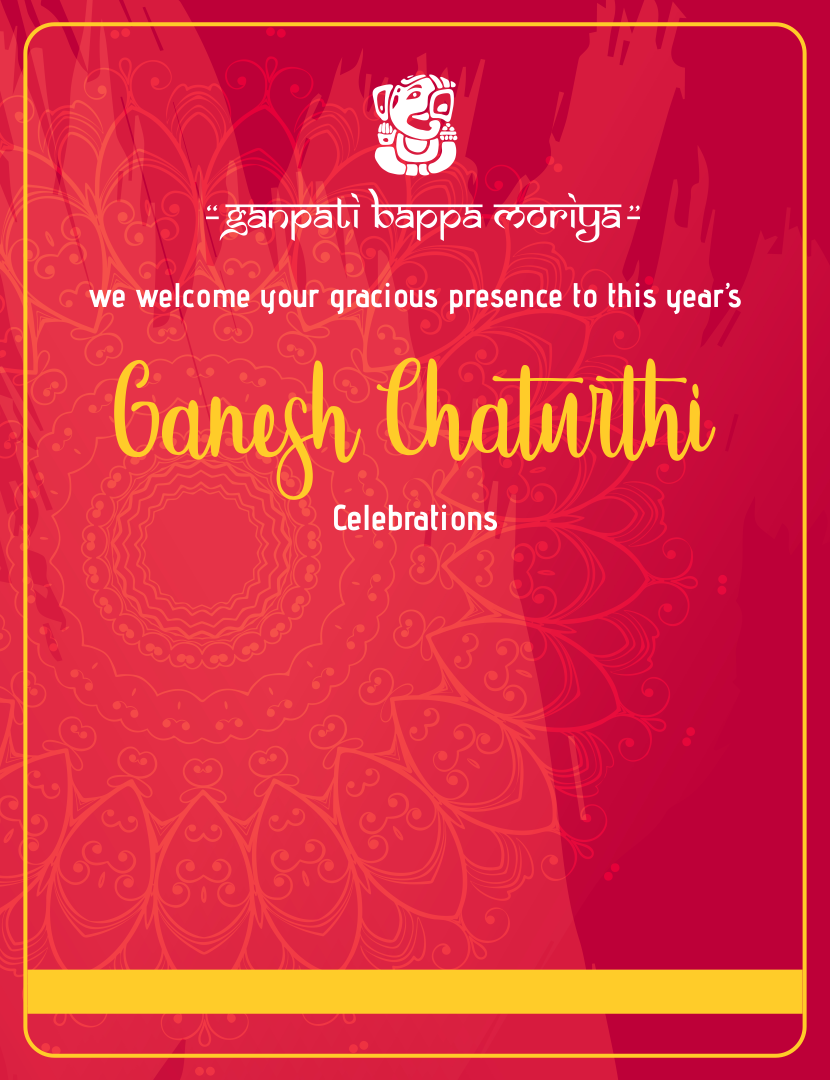 create ganesh chaturthi templ668 e-invite for free