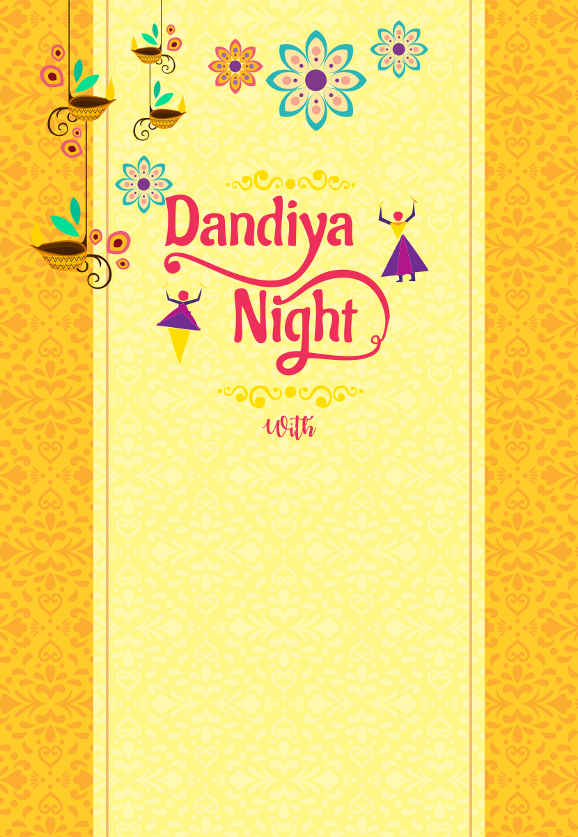 create dandiya night templ673 e-invite for free