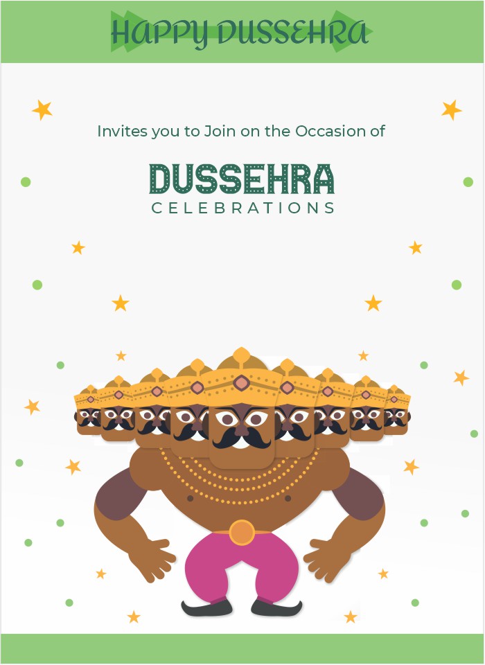 create dussehra templ1073 e-invite for free