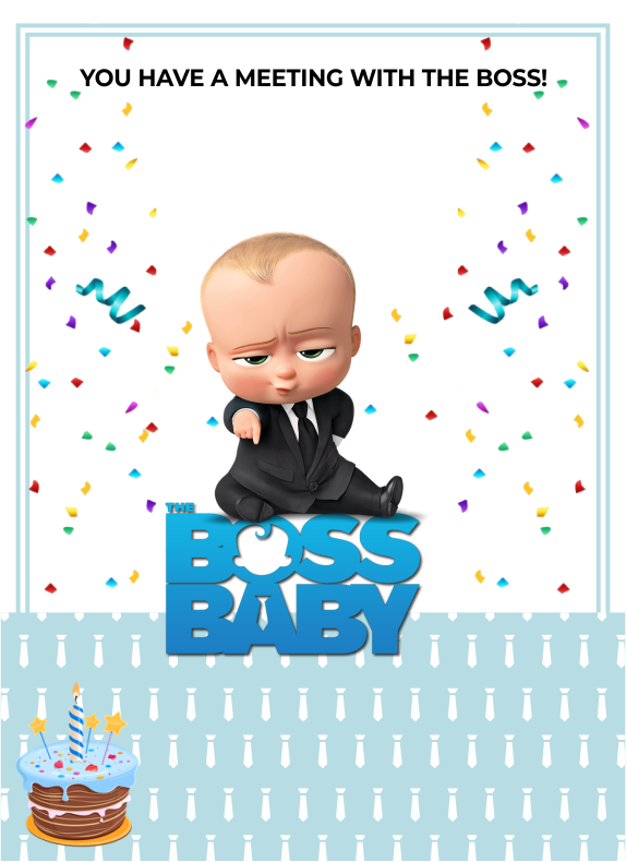 create boss baby theme templ815 e-invite for free