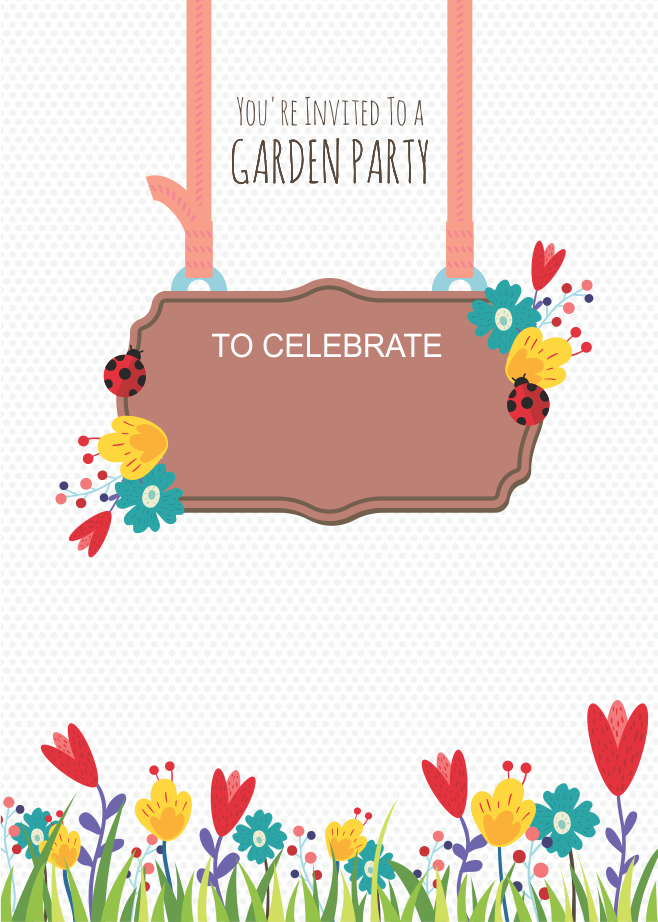 create garden theme templ847 e-invite for free