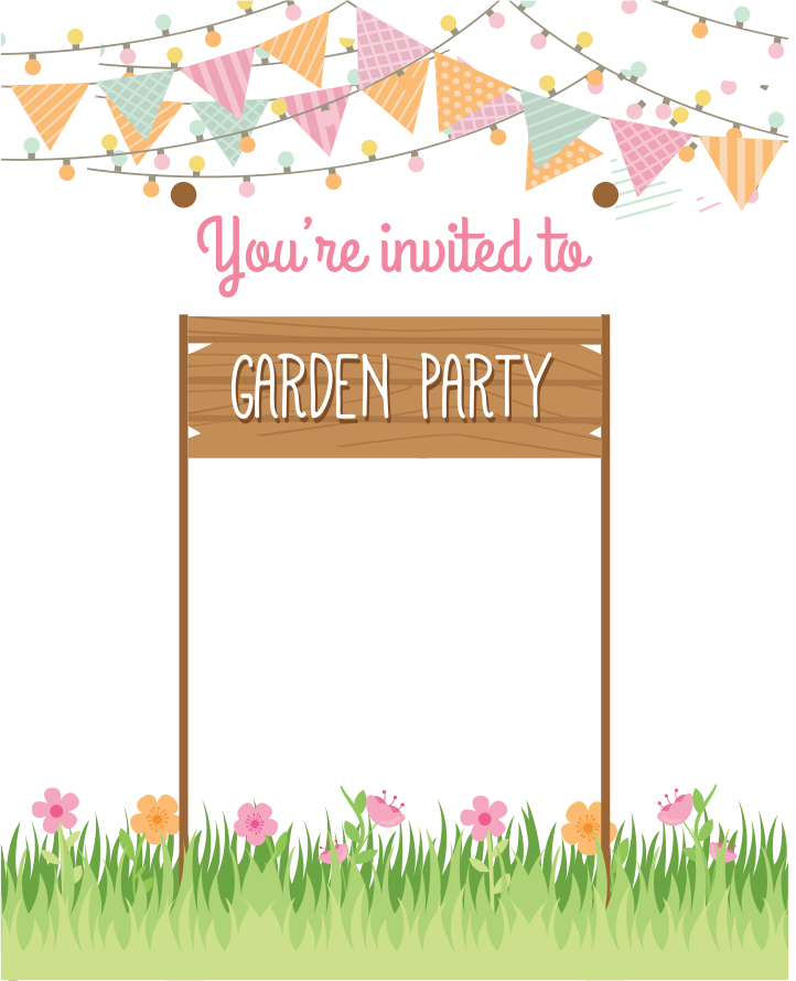 create garden theme templ849 e-invite for free