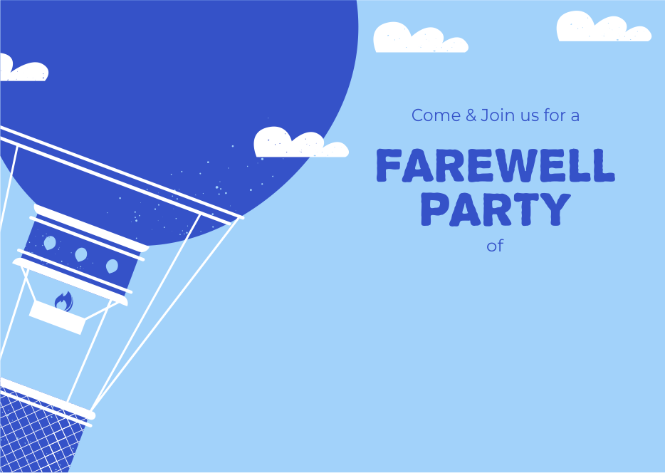 create farewell party templ859 e-invite for free