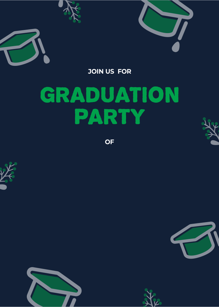 create graduation party templ873 e-invite for free