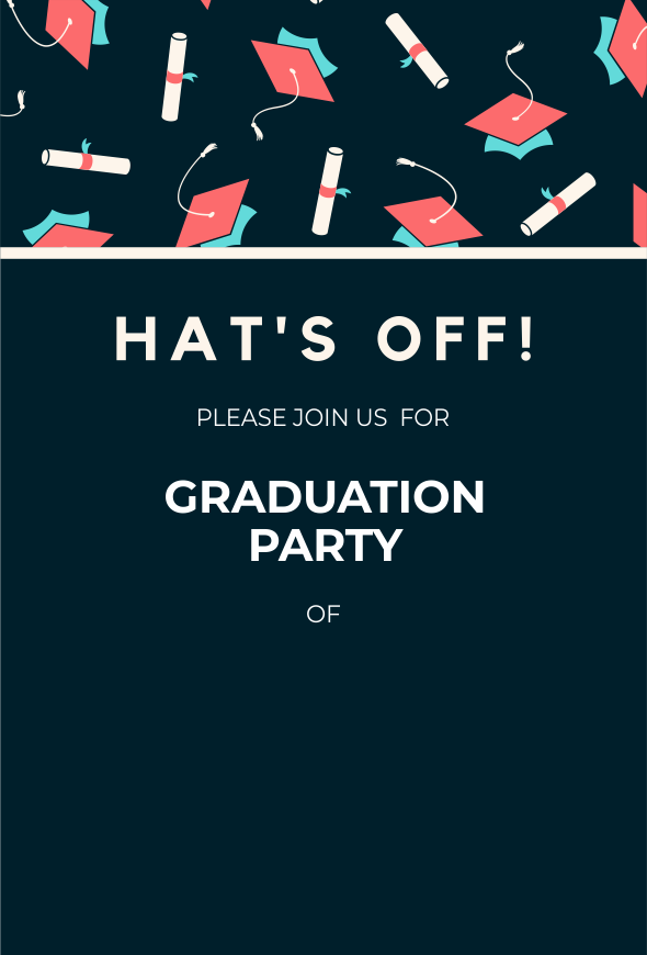 create graduation party templ874 e-invite for free