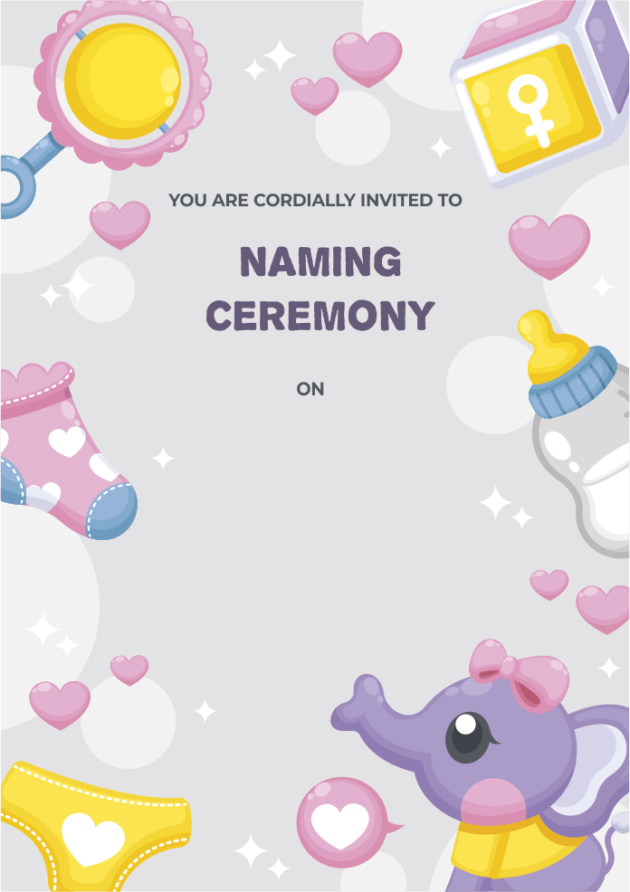 create naming ceremony templ877 e-invite for free