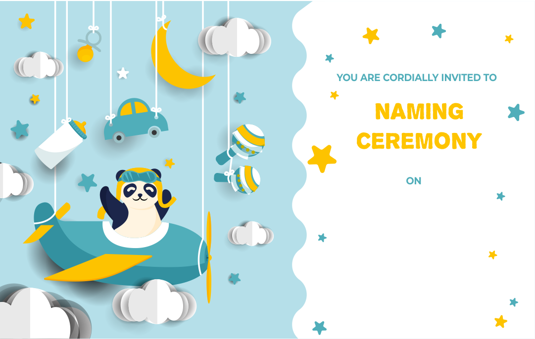 create naming ceremony templ880 e-invite for free