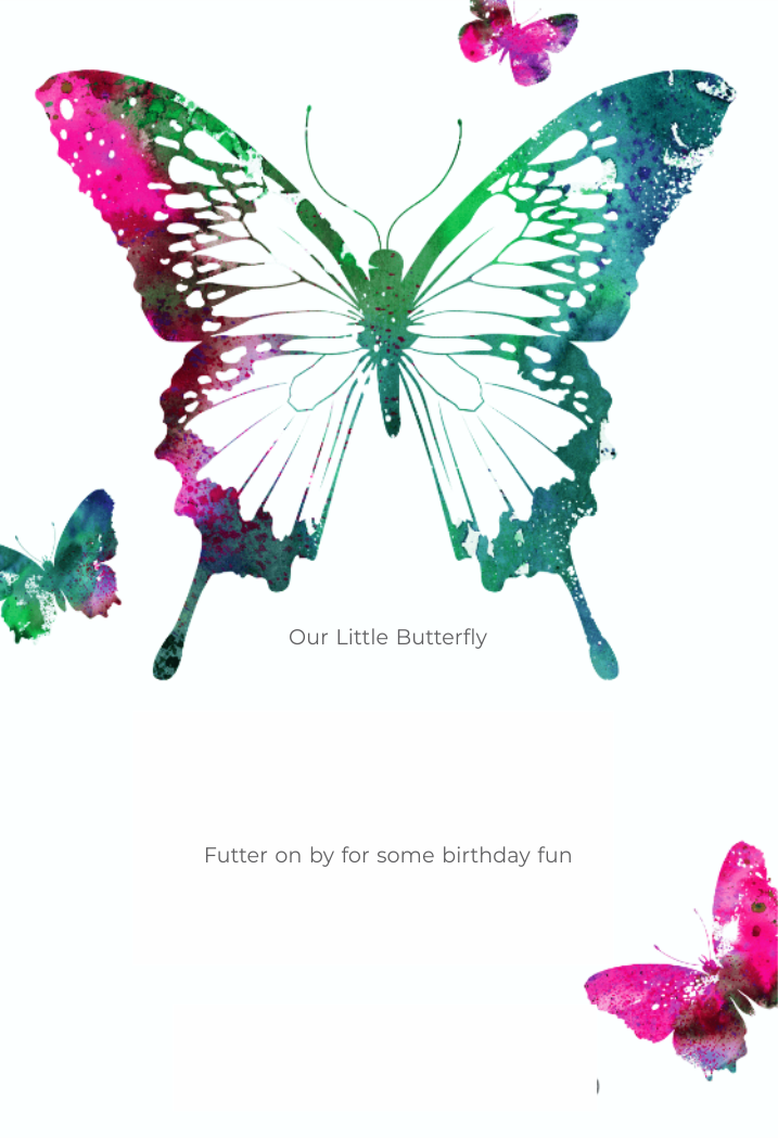 create butterfly theme templ887 e-invite for free