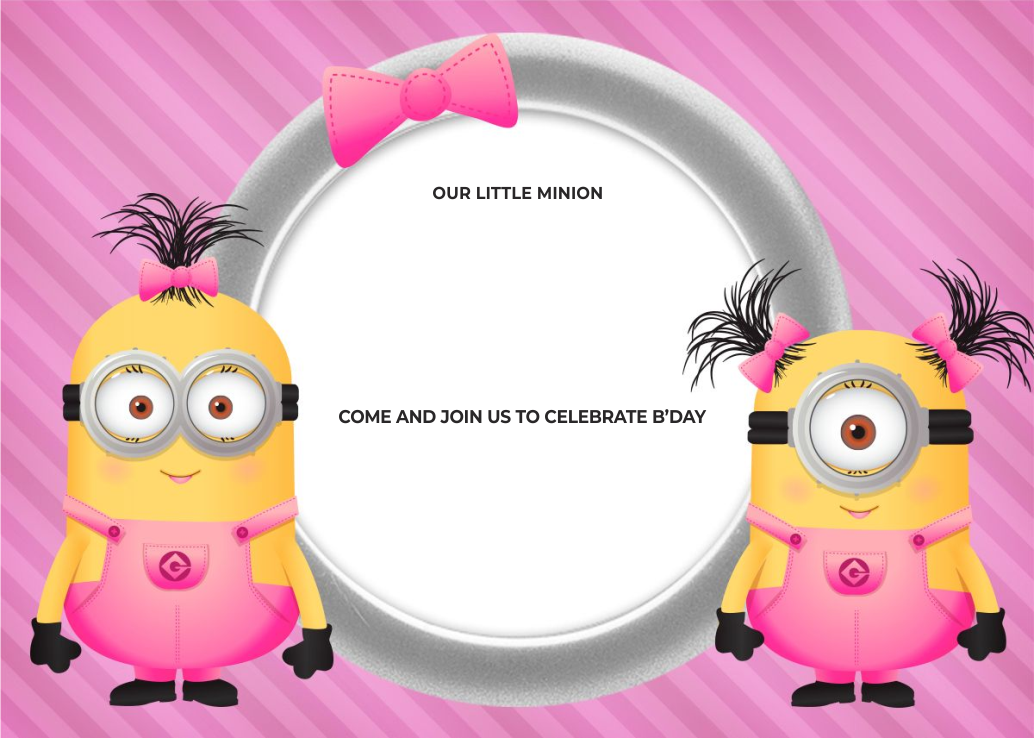 create minion theme templ902 e-invite for free