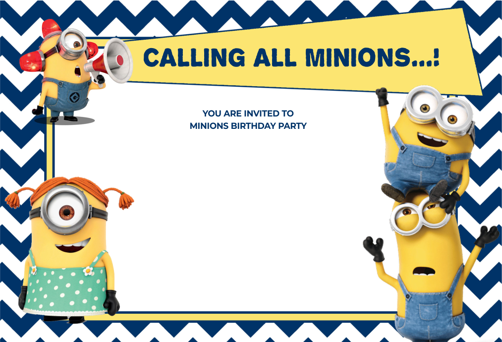 create minion theme templ904 e-invite for free