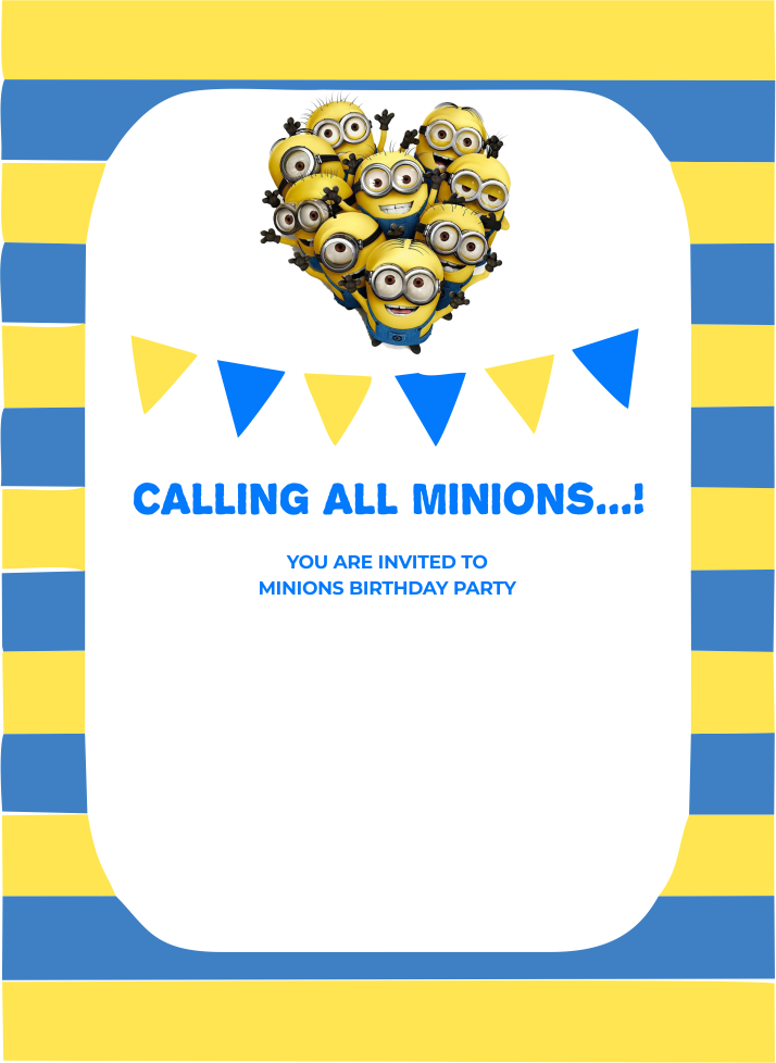 create minion theme templ905 e-invite for free