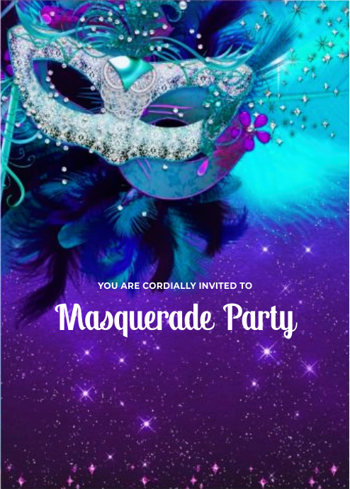 create masquerade theme templ931 e-invite for free