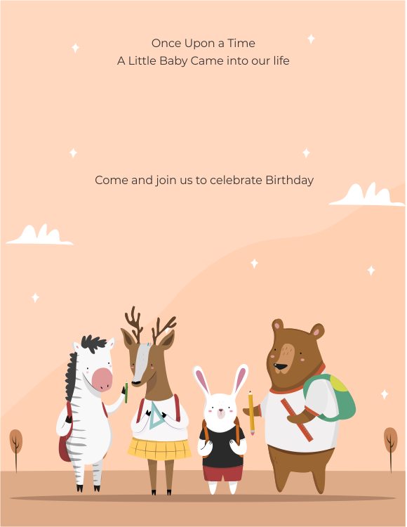 create nursery theme templ971 e-invite for free