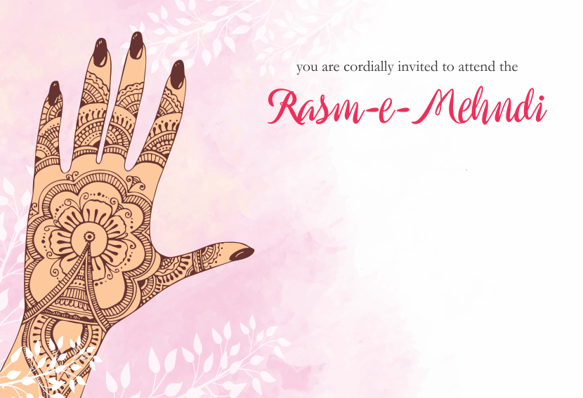 create mehndi ceremony templ644 e-invite for free