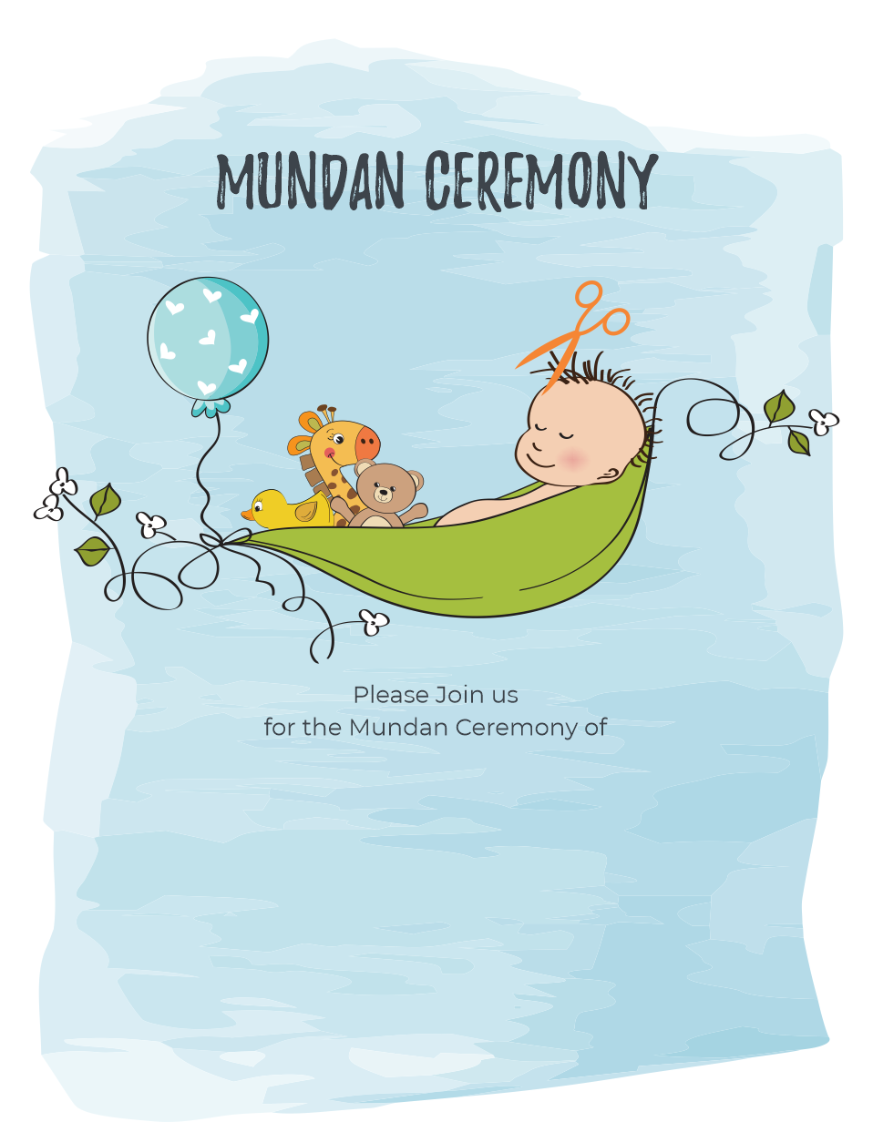 create mundan ceremony templ1024 e-invite for free