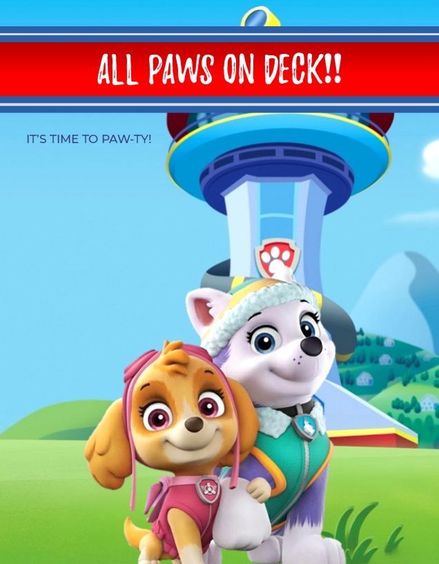 create paw patrol templ1098 e-invite for free