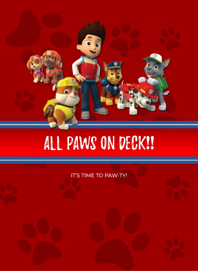 create paw patrol templ1099 e-invite for free