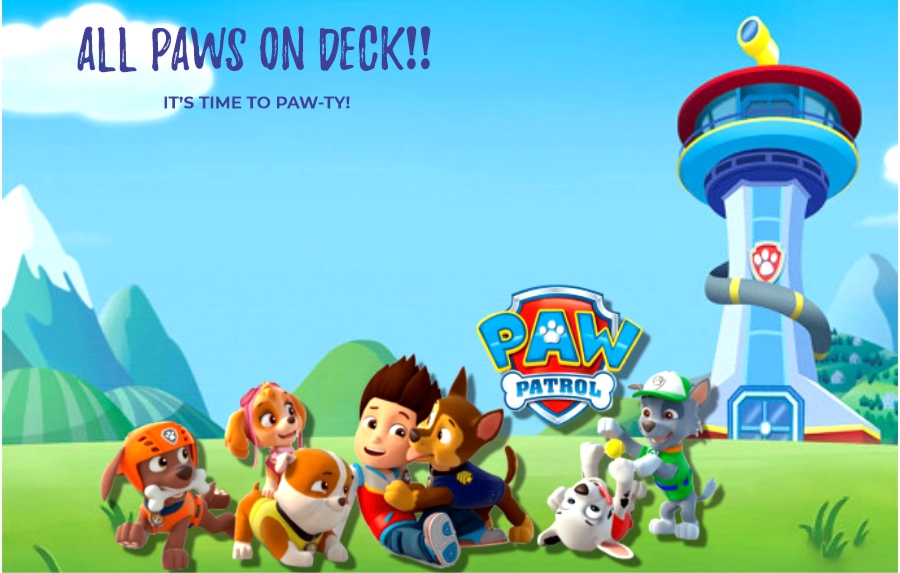 create paw patrol templ1100 e-invite for free