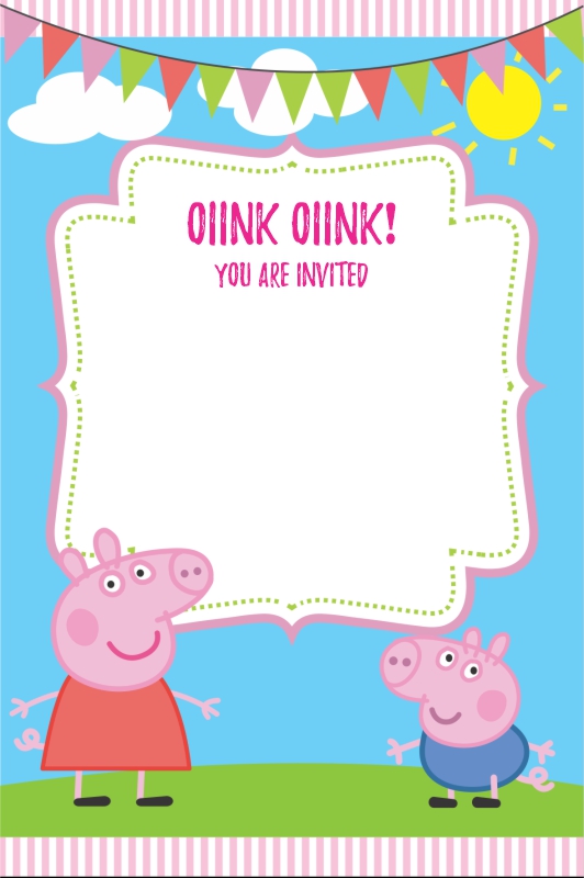 create peppa pig  templ1103 e-invite for free